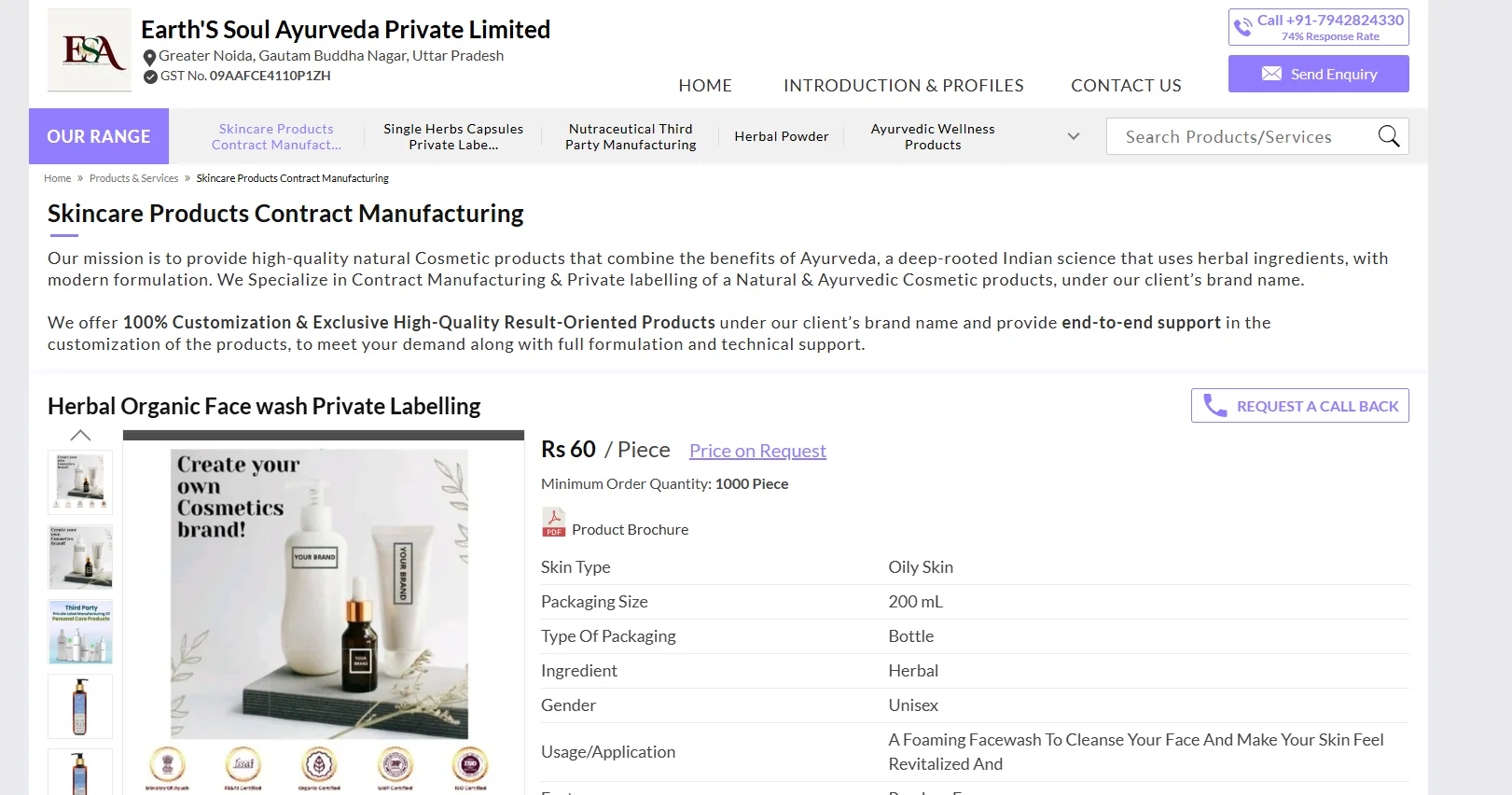 Top 10 Best Private Label Face Wash Manufacturers in india